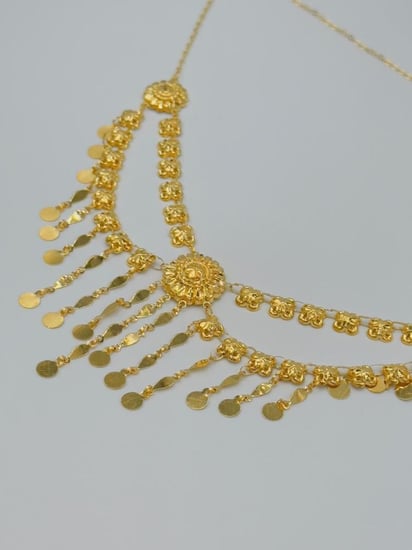 مزنط كرسي جابر ذهب عيار 21