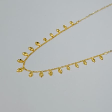 عقد ياسمينة ذهب عيار 21