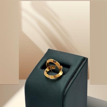 حلق ذهب عيار 21