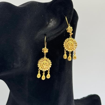 حلق كرسي جابر ذهب عيار 21