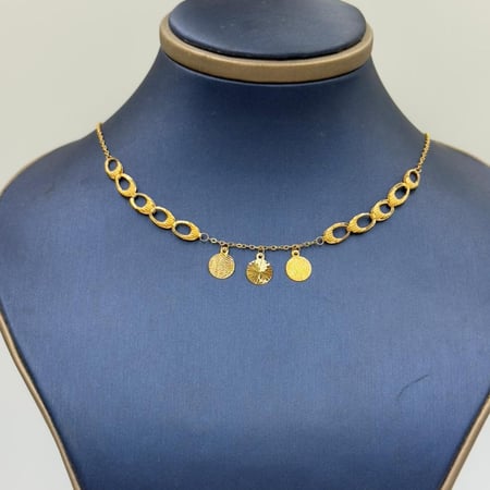 عقد ذهب عيار 21