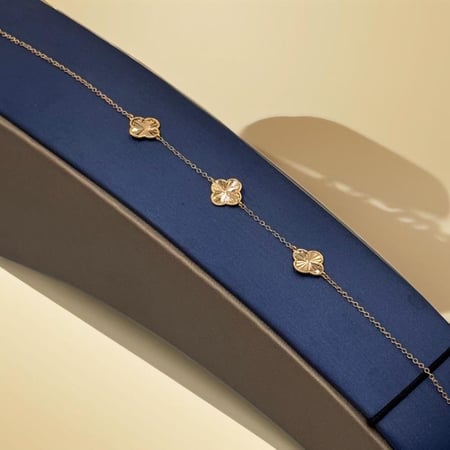 اسوارة وردة ذهب عيار 21