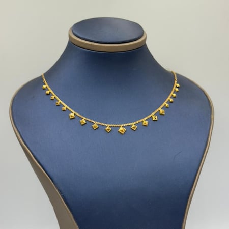 عقد ياسمينة ذهب عيار 21