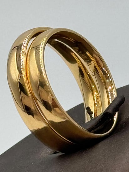 دبل ساده ذهب عيار 18