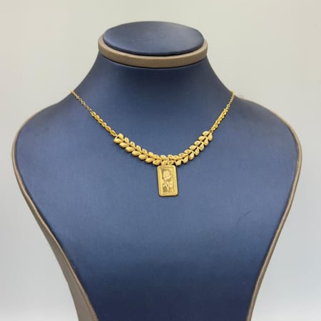 عقد غصن الزيتون ذهب عيار 21