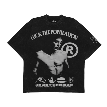 Tshirt Black With Print