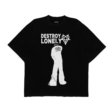 Tshirt Black With Print
