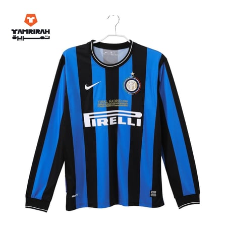 قميص انتر ميلان الكلاسيكي 2010 - طقم ريترو كم طويل