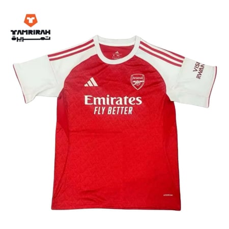قميص أرسنال الأساسي أحمر وأبيض 2026
