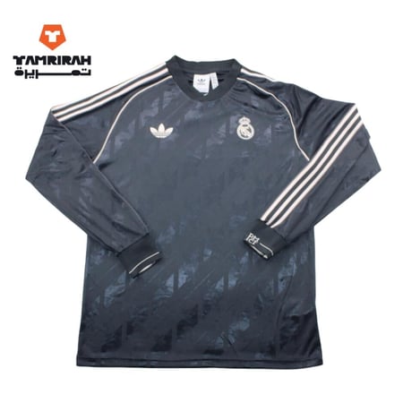 تيشيرت ريال مدريد أسود بأكمام طويلة إصدار 2026