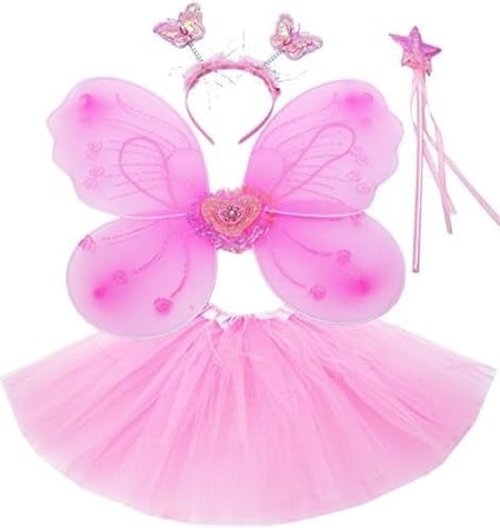 أزياء للأطفال ملابس حفلات فراشات 3 قطع ( درزن 12 حبة )