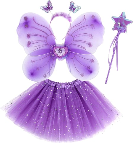 أزياء للأطفال ملابس حفلات فراشات 3 قطع ( درزن 12 حبة )