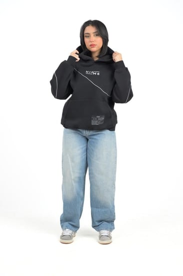 Hiems Black & White Hoodie