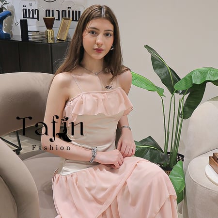 فستان السن المحير تفتة استرتش