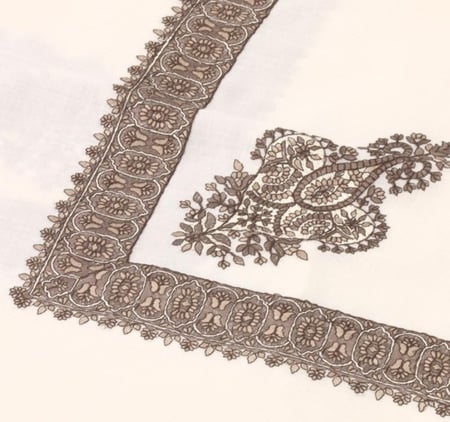 شال كشميري ١٠٠٪  -  زيتي