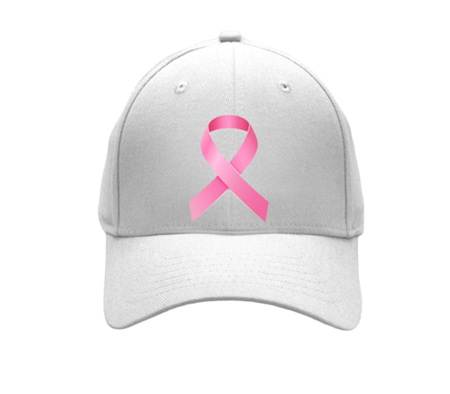 كاب بشعار التوعية لسرطان الثدي