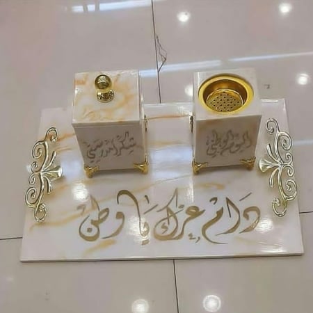 طقم مباخر رخام