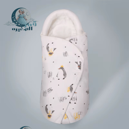 بطانية لف الرضع مع حشوه عند الرأس