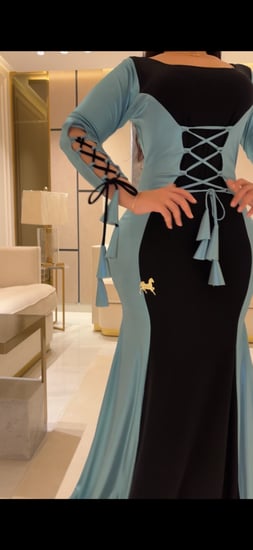 فستان سترتش بربطات