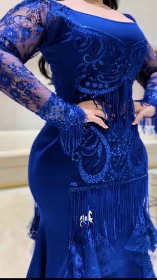 فستان سترتش كريب