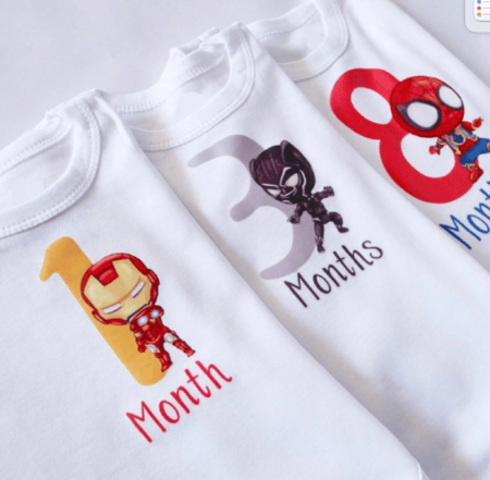 طقم الشهور ثيم الابطال الخارقون (النسحة الثانية) - Super Heroes (Version 2)  Set of 12