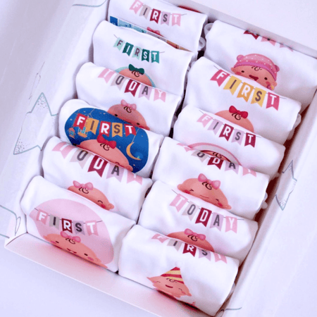 مجموعة مراحل النمو - Baby Milestones Set of 12