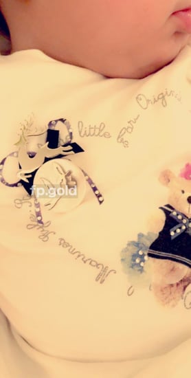 بروش صدف الغزال مطلي ذهب المقاس الصغير