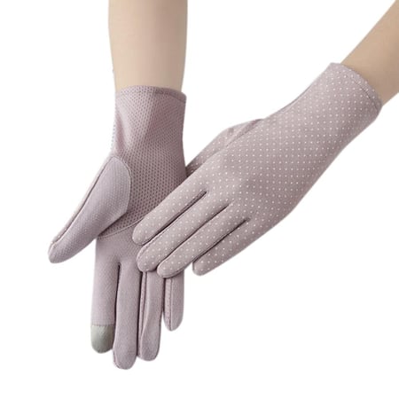 ( 6 ازواج ) قفازات القيادة للمرأة تحمي من أشعة الشمس ( مع اصبع تاتش لإستخدام الجوال )