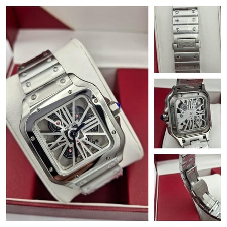 ساعة كارتير مكينه مكشوف فخمة