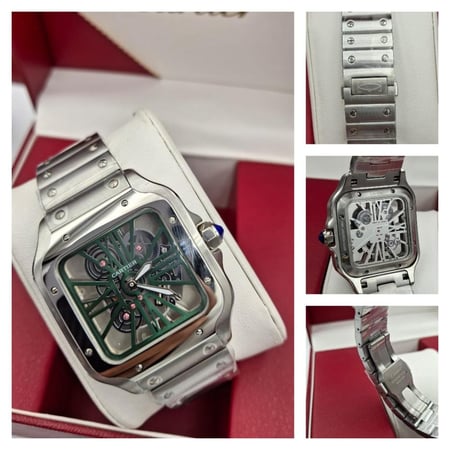 ساعة كارتير مكينه مكشوف فخمة