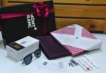 طقم رجالي قماش وشماغ شتوي