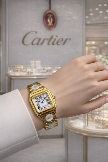 ساعة كارتير بانثر نسائي مقاس وسط