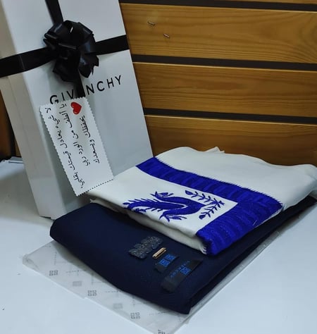 شماغ مع قماش شتوي