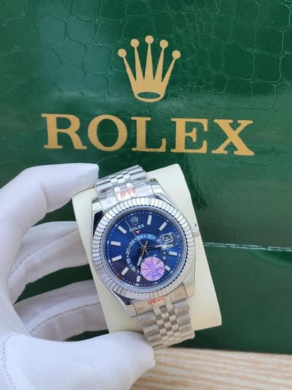 ساعة رولكس رجاليه استل استيل