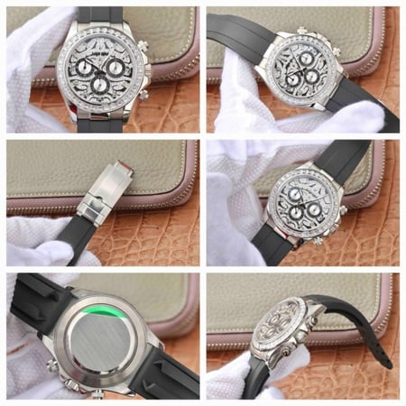 ساعة رولكس ديتوناء رجالي موديل ربل مقاس40