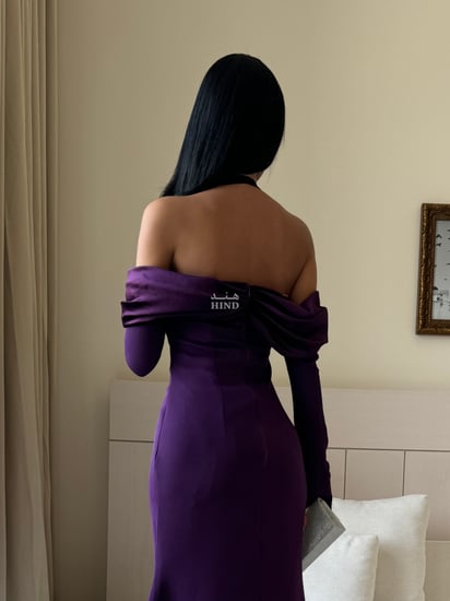 فستان كريب أنيق 1047