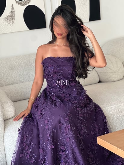 فستان سهرة ليلكي 1107