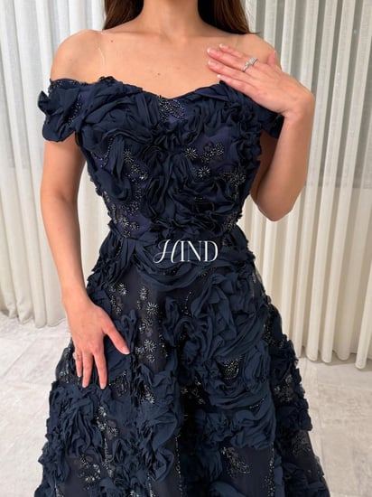 فستان سهرة مورد 1159