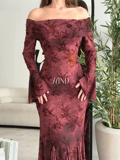 فستان كريب ناعم 1131