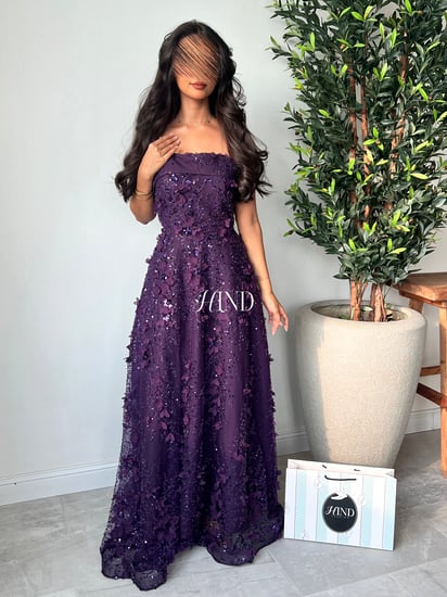 فستان سهرة ليلكي 1107