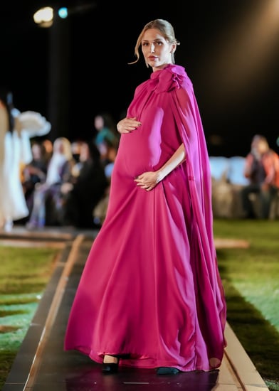 Elegant & simple dress / fuchsia