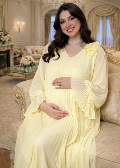 Alina Elegance Dress / yellow