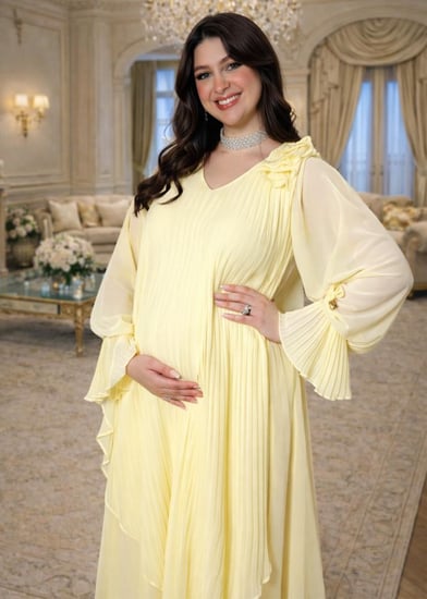 Alina Elegance Dress / yellow