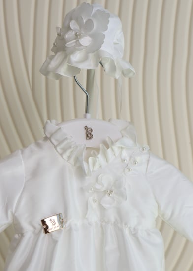 افرول اوف وايت راقي مميز بالورود البارزه الأنيقه