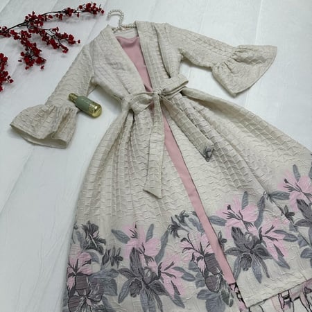 جلابية قطعتن نوع القماش اصلي جكار