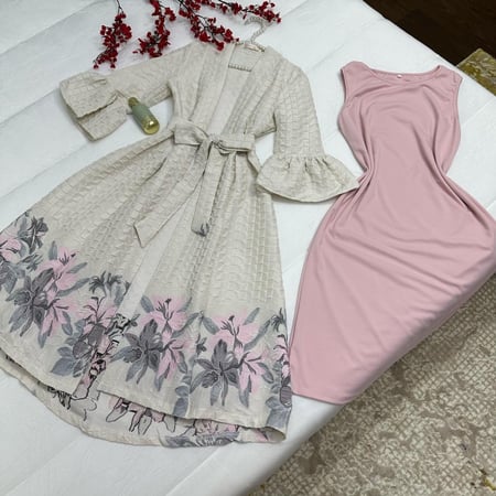 جلابية قطعتن نوع القماش اصلي جكار