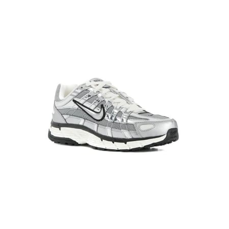 Nike P6000 Silver Tone White Sneakers