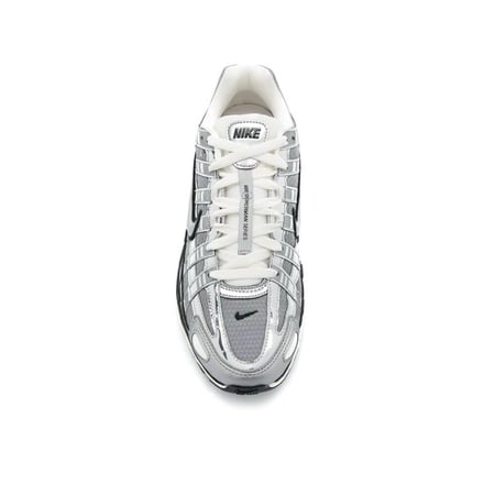 Nike P6000 Silver Tone White Sneakers