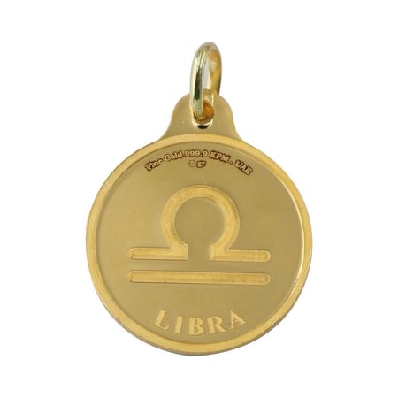 جنية برج الميزان عيار 24 مع تعليقة الوزن 8.35