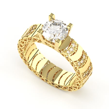 خاتم ايطالى ذهب